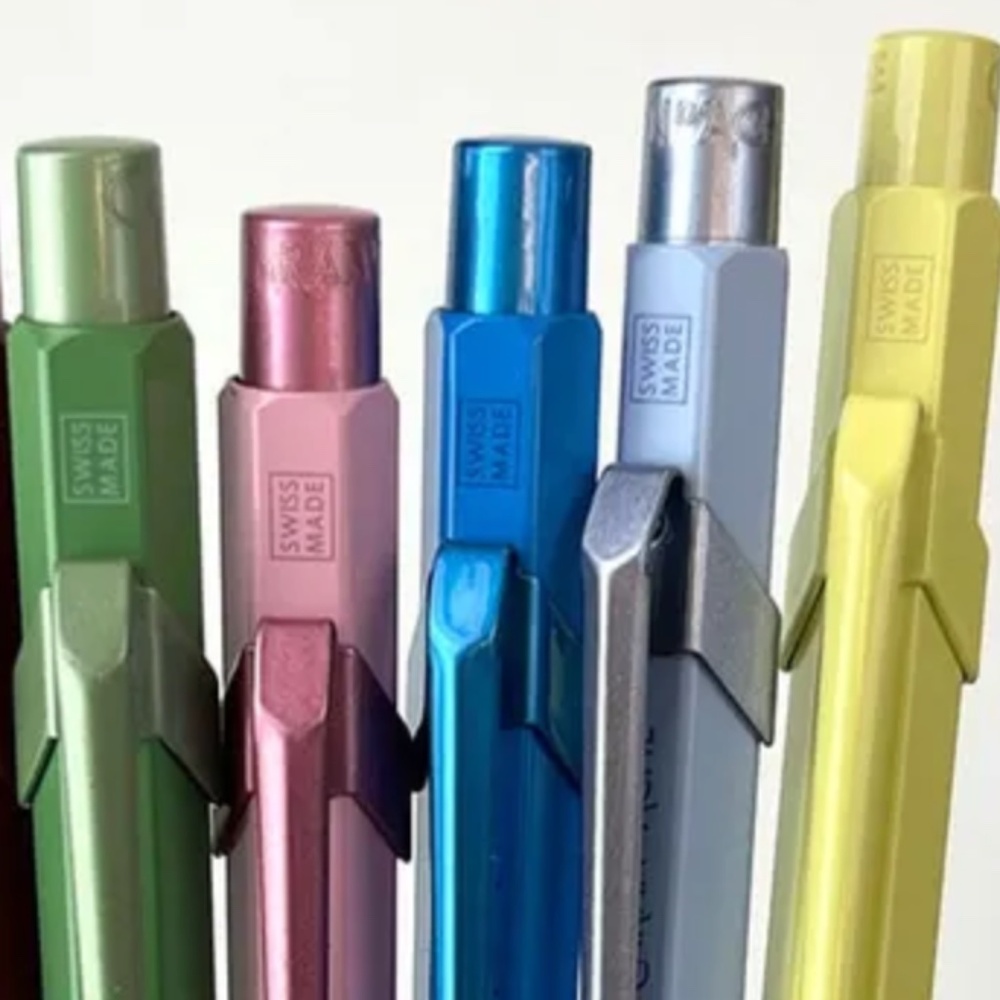 6 X CARAN d'ACHE 849 Ballpoint Pens